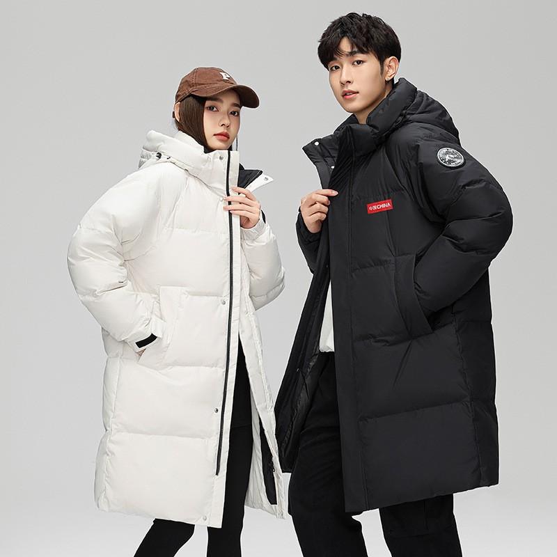 Outdoor Mountain Down Jacket Unisex Winter Couples Hooded Warm Coat