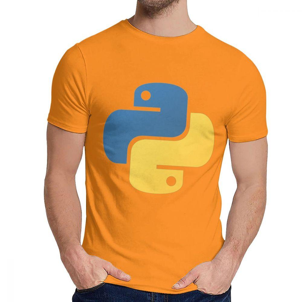 Graphic Python Programming Tee Shirt Men Custom Great T Shirt Crewneck