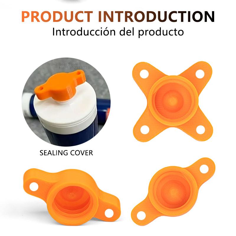 Sealant Saver Cap and Glue Nozzle Cleaner, Anti-Drying Silicone Caulk Tube Cover for Standard Caulking Guns DIY Tools
