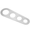 1PC Pasta Gauge, 4-hole Stainless Steel Pasta Gauge for Controlling The Amount of Long and Wide Noodles