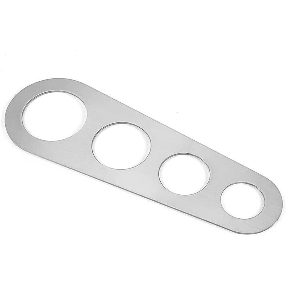1PC Pasta Gauge, 4-hole Stainless Steel Pasta Gauge for Controlling The Amount of Long and Wide Noodles