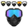 Utomhuscykelglasögon med avtagbart ansiktsskydd UV-skydd Vindtäta Lätta Herr Dam Skidåkning Snowboard Motorcykel Cykel Sportglasögon