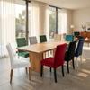 Dust-Proof Elastic Chair Slipcover Velvet Chair Protector Washable Plush Chair Cover  Restaurant