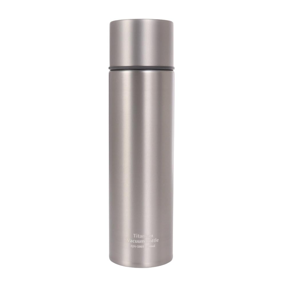 THERMOS Vacuum Insulated Titanium Water TGY Bottle, 0.5L, FJN-500T (Silver/FF)