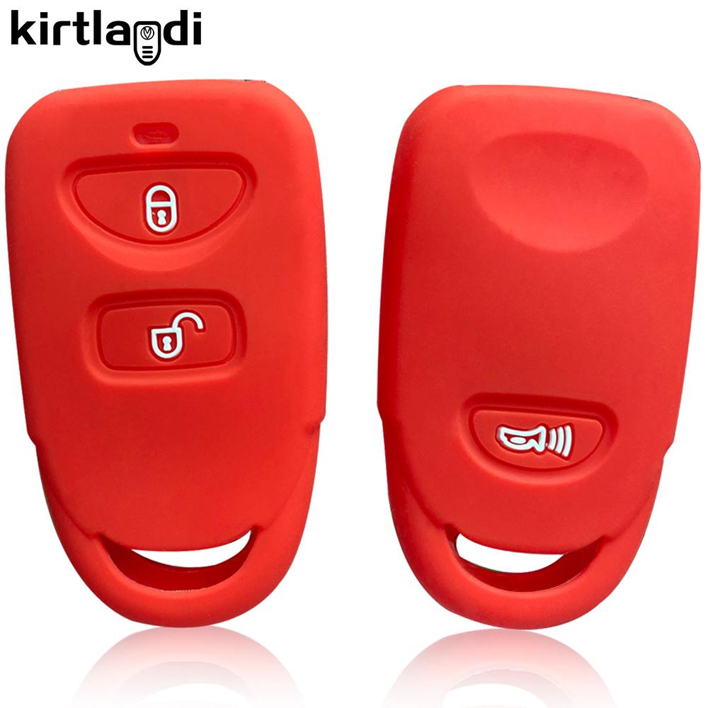 Silikonový obal držák na klíče od auta pro Kia Magentis Carens Sonata sorento rio soul forte pro Hyundai Tucson accent Santa Fe Avante