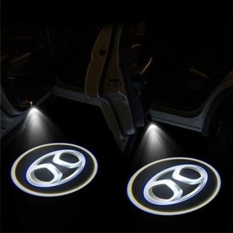 LED Car Door Logo Light Projector Welcome Lamps For For BAIC Senova X65 Beijing BJ20 EV5 X55 Car Accessories 2PCS