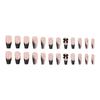 Elegant Spicy Girl Black Bow Heart Rhinestone Press-on Nails