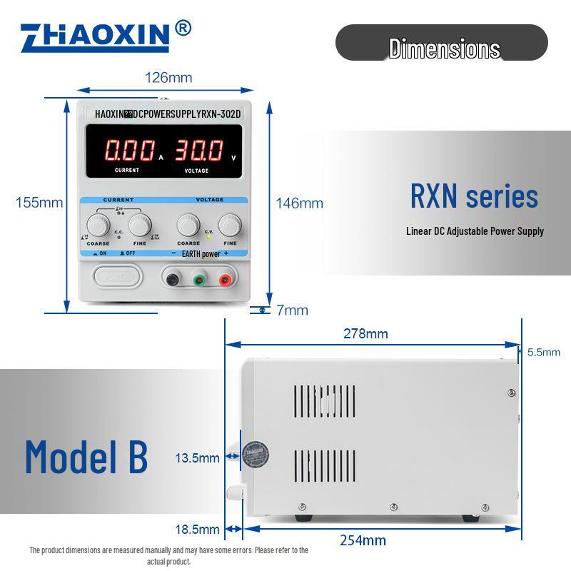 ZHAOXIN RXN-302D 30V 2A Linear DC Adjustable Regulated Power Supply