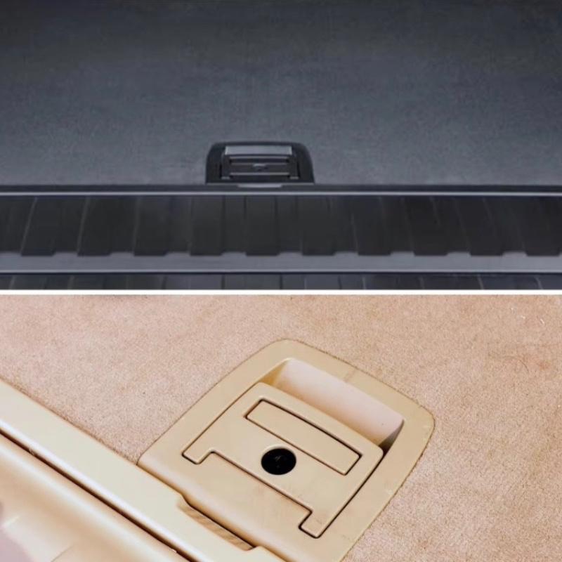 1pc Trunk Tail Cover Bottom Plate Mat Floor Carpet Handle Auto Accessories For BMW 2002-2019 E70 X5 E71 E60 F15 F16 Spare Tire Cover Lock E71 X6