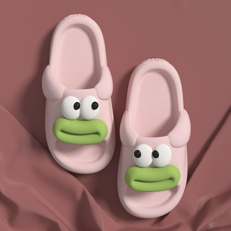 Fashion Unisex Funny Cartoon Platform Slippers Soft Comfortable Non-Slip Height Increasing Outdoor Indoor Wearable Summer 2025 New
