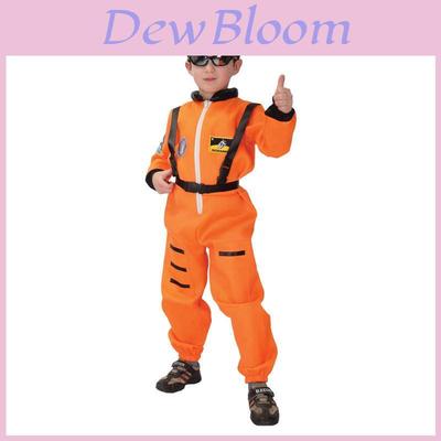 Astronaut Cosplay Costume For Kids Polyester Suit With Space Suit Design For Halloween Parties