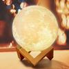 Moon Lamp 7 Colour Changeable Sensor Moon Night Light Lamp, Touch Control, Moonlight Lamp with Stand USB for Bedrooms Valentine