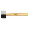 Rubber hammer 58 mm/450 g, black and white rubber