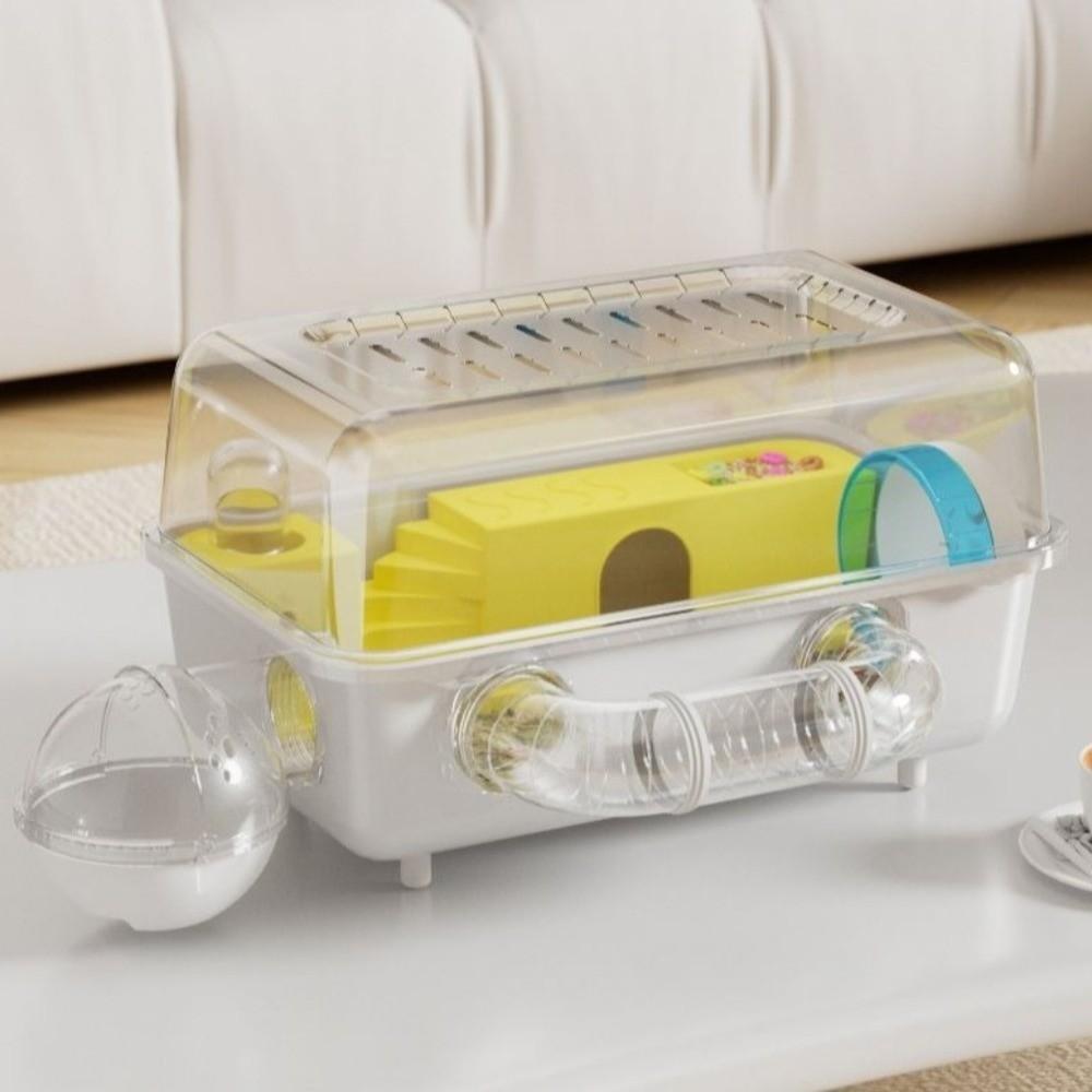 Double Clear Hamster Cage Panoramic View Hamster Luxury Villa Pet Habitat For Hamsters Hedgehogs