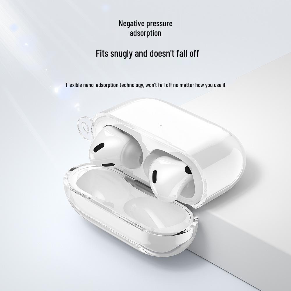 AirPods Pro 3 Transparent TPU Protective Case: Soft Earphone Cover