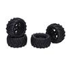 4Pcs RC Car Tires 80mm Wheels for 1 14 1 16 RC Truck with Paddles for Snow Sand Rubber Plastic