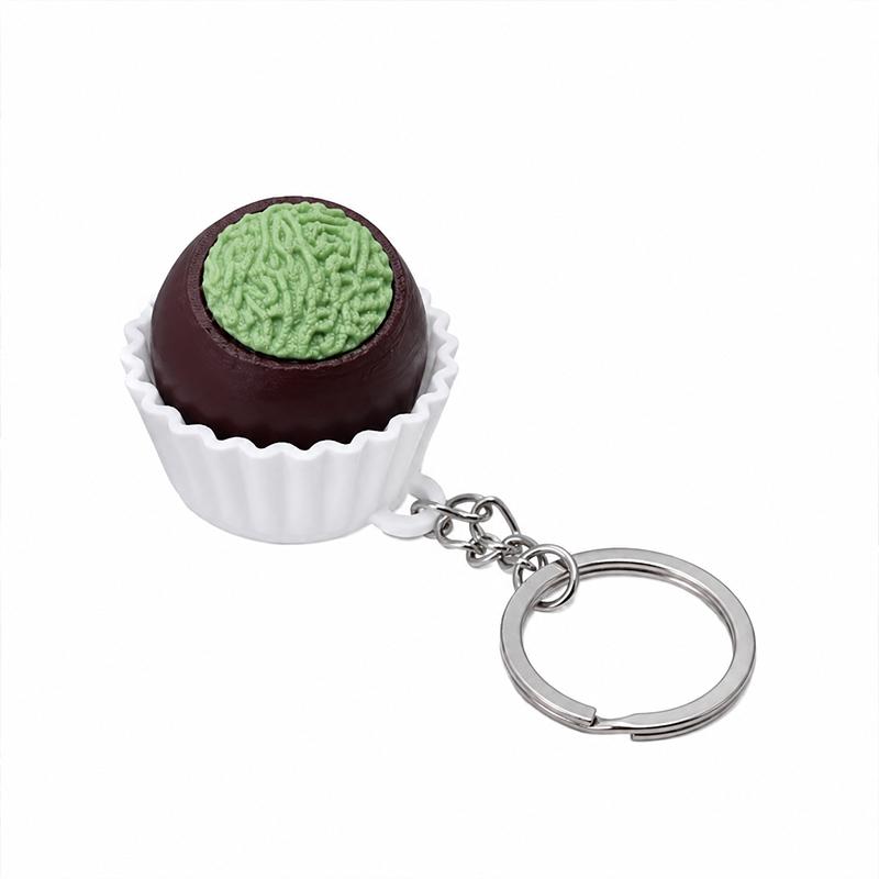 Chocolate Shape Keyboard Keychain Tactile Squeeze Fidget Toy Stress Relief Antistress Sensory Gadget for Adult Restlessness Relief