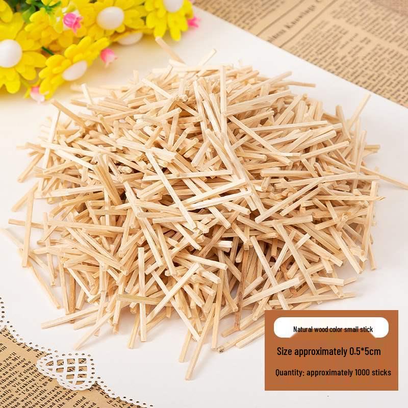 Colored Wooden Popsicle Sticks for DIY Crafts - Ideal for Kindergarten Projects and Handmade Creations.