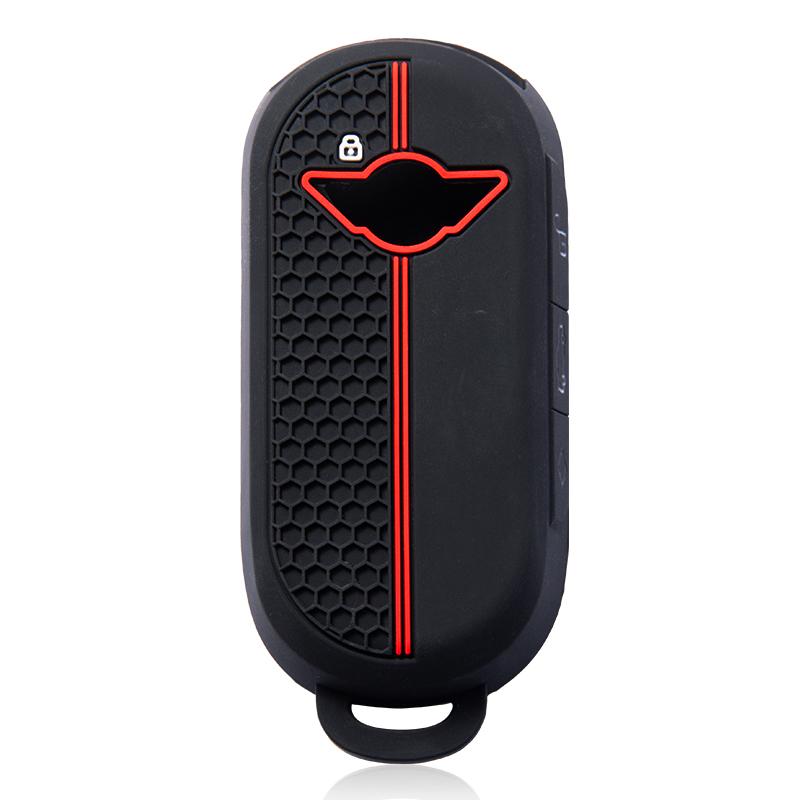 Silicone Car Key Case Cover Protector for Bmw Mini Countryman Cooper One 23 -24 Remote Accessories Holder Shell Keychain
