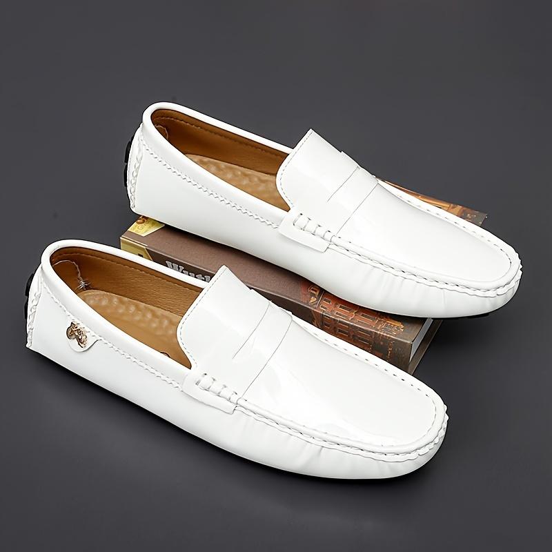 Autumn Spring Mens Loafers Luxury Shoes Leather Green Pink Slip-On Mocasines Hombre Dropshipping Shoes Men Leather Original