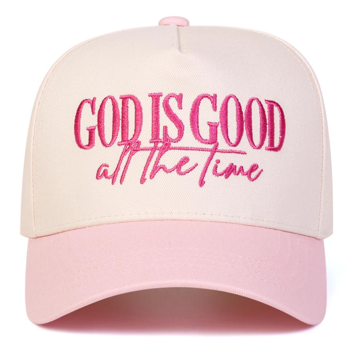 

Unisex God Is Good All The Time Embroidery Baseball Caps Spring Autumn Outdoor Adjustable Casual Hats Sunscreen Hat Sports Cap