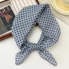 58cm Scarf for Women Cotton Linen Small Square Versatile Polka Dot Decorative Scarf Headscarf Neck Protection Scarfs Shawl