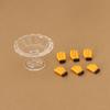 Doll House Simulation Mini Transparent Fruit Tray Decoration Pieces Fruit Food Play Accessories