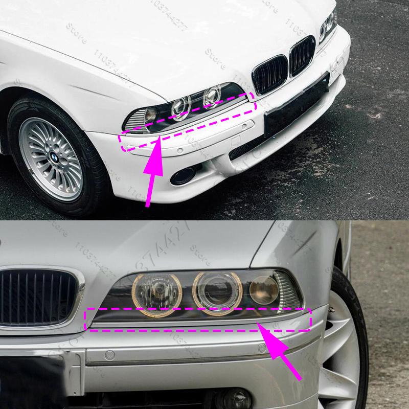 Für 1996-2003 Fahrgestell E39 BMW 525i 528i 530i 540i 540iP M5 Scheinwerfer untere Zierleiste 5113809 5113810
