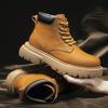 Autumn Winter Men Casual Platform Boots Lace Up Sneakers Plush Chunky Ankle Boots Outdoor High-top Comfortable Sneakers