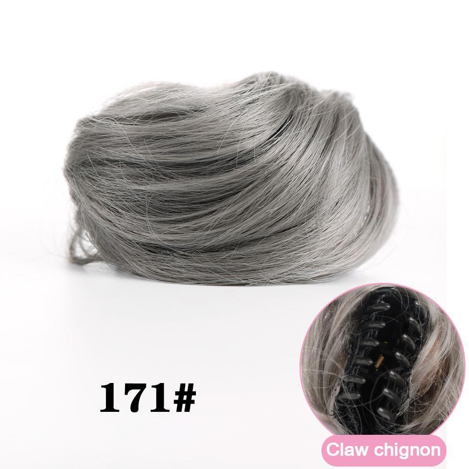 

Синтетичний зажим для нарощення волосся Шиньйон Пучок з прямими шиньйонами Застібка вгору Пончик Голова з фрикадельками Аксесуари для волосся