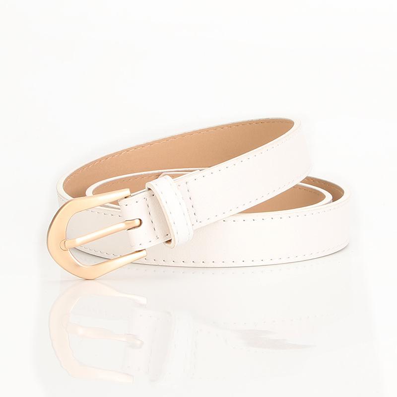 Pasek damski Skóra PU Prosty Dekoracyjny Cienki pasek