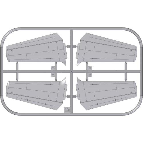 Roden 1/72 Scale US Navy North American AJ-1 Savage Carrier-Based Attack Aircraft with Nuclear Bomb, Plastic Model Kit RE72063, Molded in Color