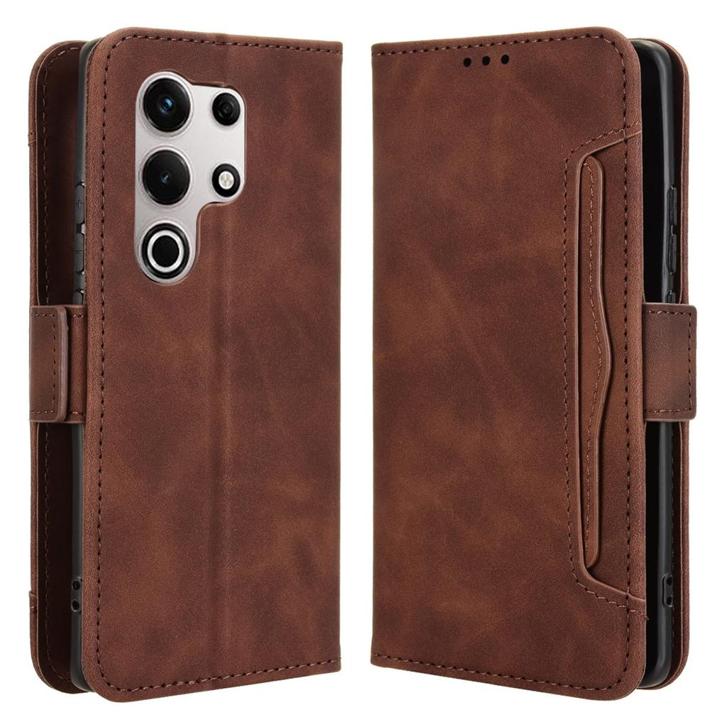 For Itel S25 Ultra Leather Case Phone Wallet Cover with Multiple Card Slots