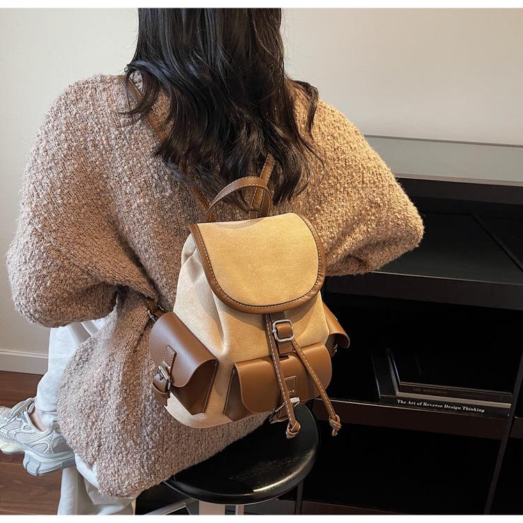 Vintage Suede Multi-Pocket Backpack 2025: Large Capacity, Versatile Autumn/Winter Fashion for Women