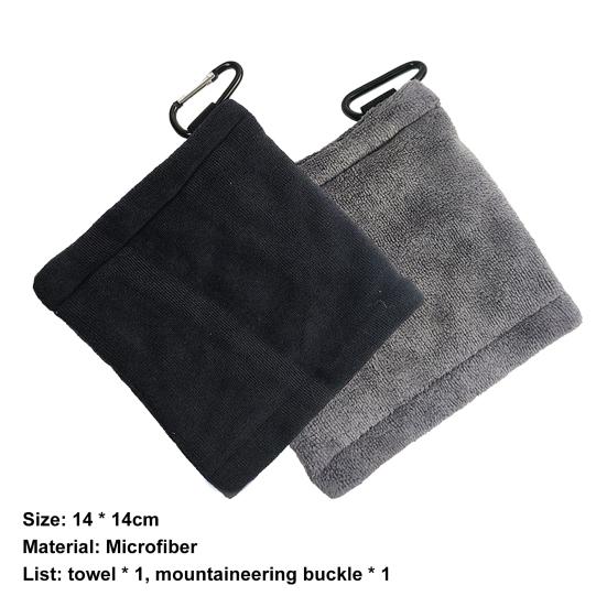 Anti-pilling Golf Club Towel Fadeless Microfiber Cleaning Kit Unique Golf Towel for Hotels