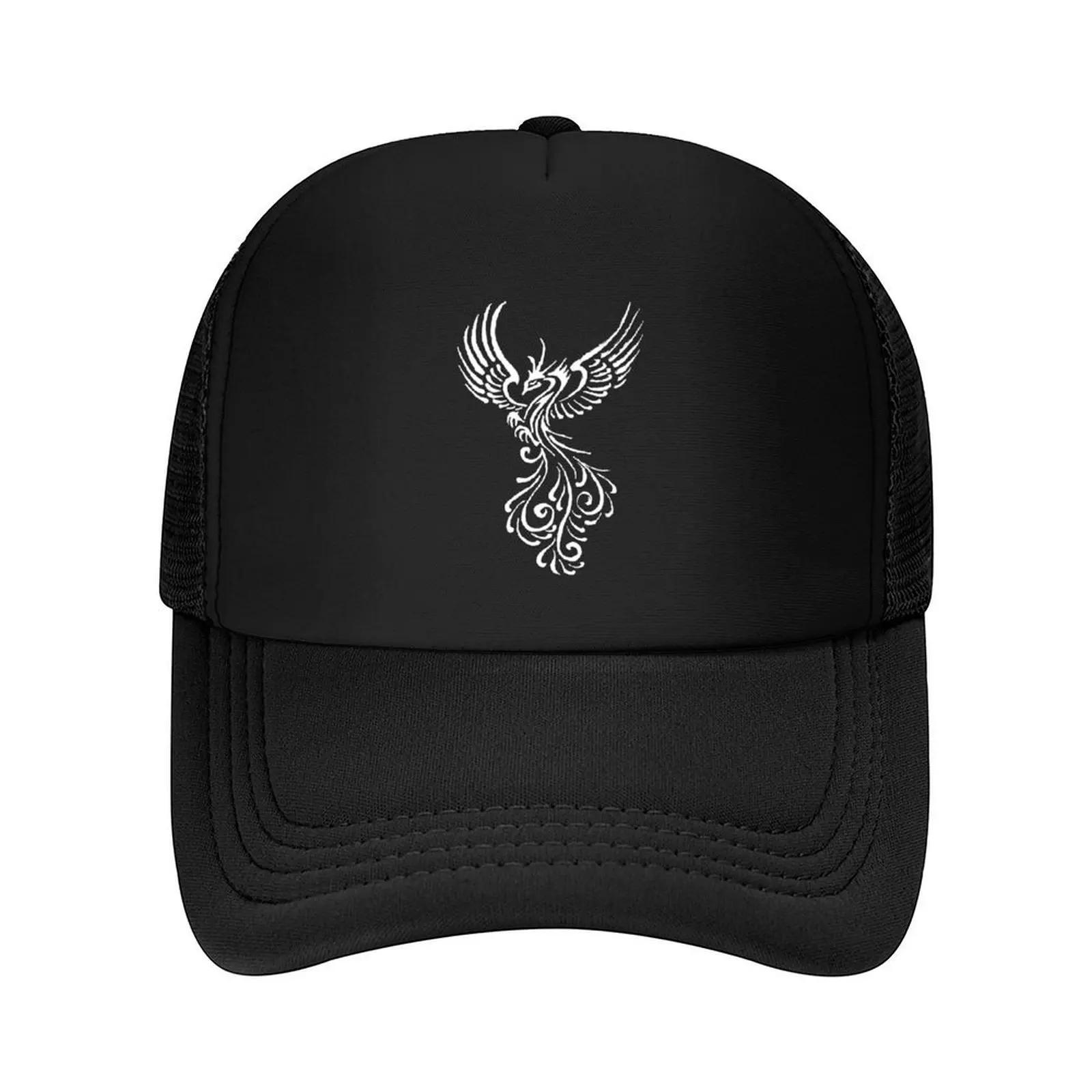 Rising From The Ashes Phoenix White Illustration Baseball Cap Hat Unisex Kids Hat designer cap golf hat genuine Luxury Women Unisexs