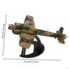 Warplane Model with Display Stand Collectible Metal for Collectors,