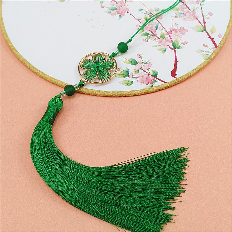 Full Bloom Round Moon Tassel DIY Handmade Hanfu Bag Pendant Cheongsam Ornament