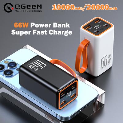 Power bank 66W 20000mAh grande capacità ricarica super veloce telefono cellulare universale