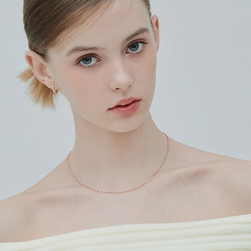 

J.ESTINA LALA J Chain Necklace (Choose 1 of 2) 2. Silver