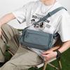 Minimalist Men's Crossbody Bag with Multiple Zipper Compartments for Urban Lifestyle