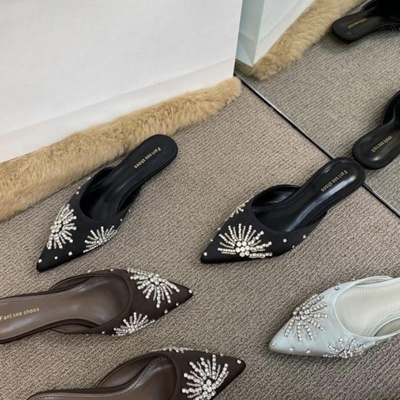 Flat-top Front Slip-on Shoes - New Style, Versatile, Comfy Lazy Slant-toe Women's Shoes