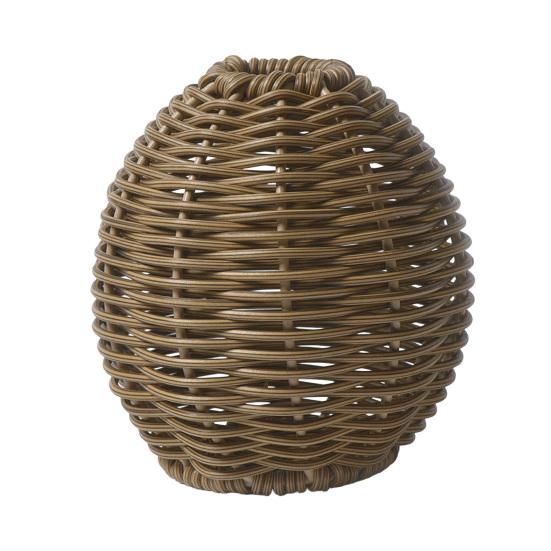 

Woven Faux Rattan Vase Handmade for Dried Artificial Indoor Decorative Vase Flowers Rustic Farmhouse Boho Wicker C