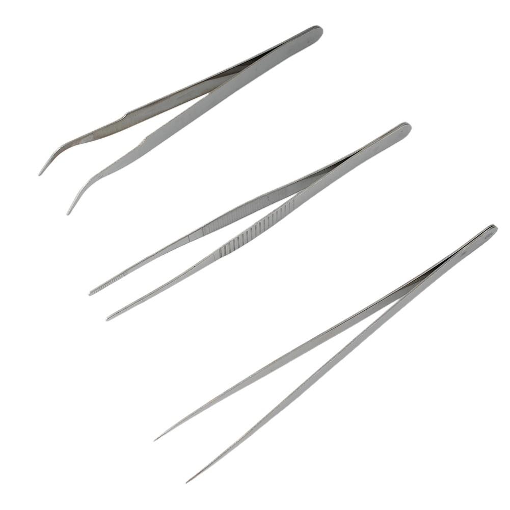 Tweezers Clips Home Hospital Tools 3 Pcs Accessories