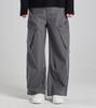 Beoteunseoul Work Angle Wide Diagonal Cargo Pants (Gray)