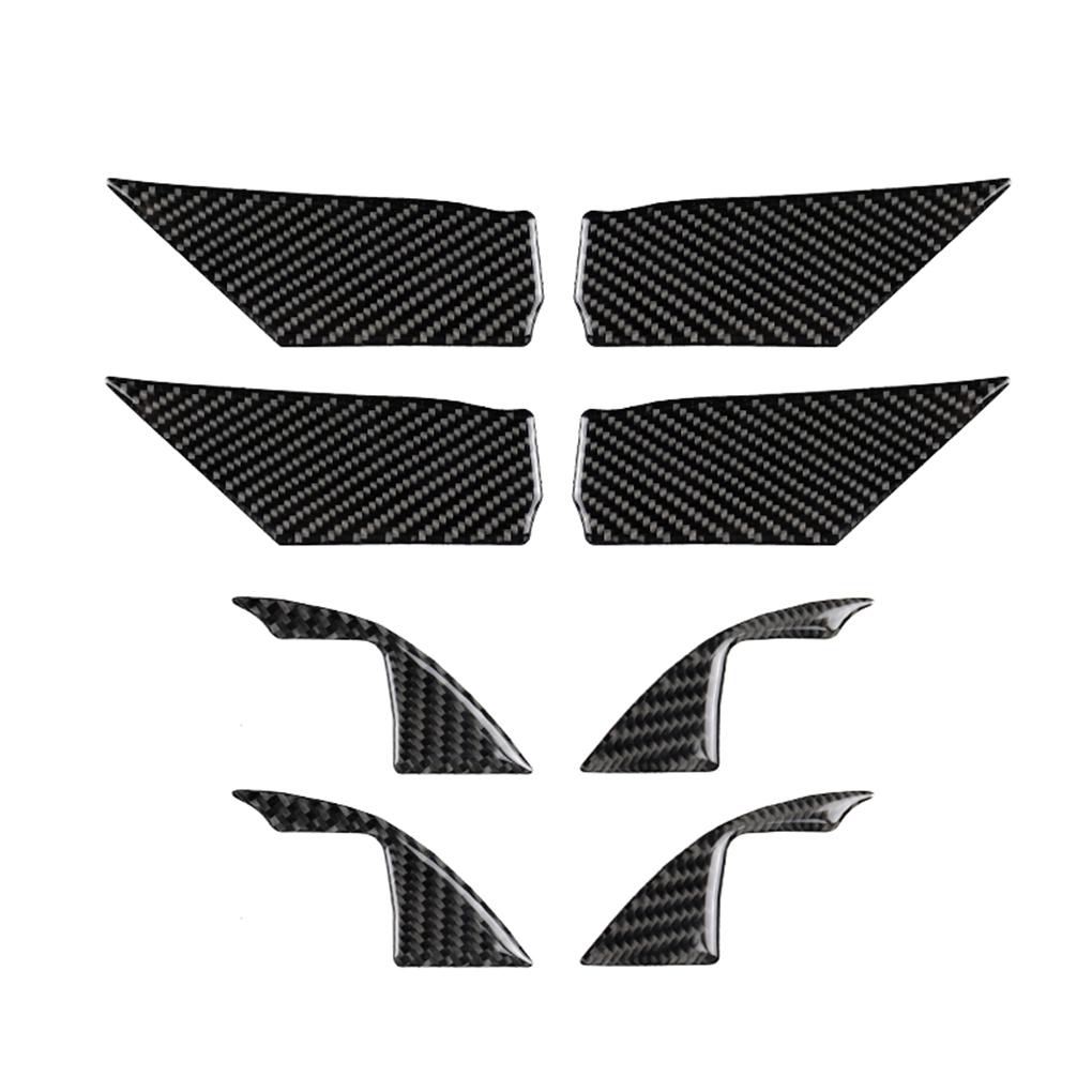 Replacement For Toyota Camry 2018-2019 8pcs/set Inner Door Handle Cover Carbon Fiber Handle Bowl Trim