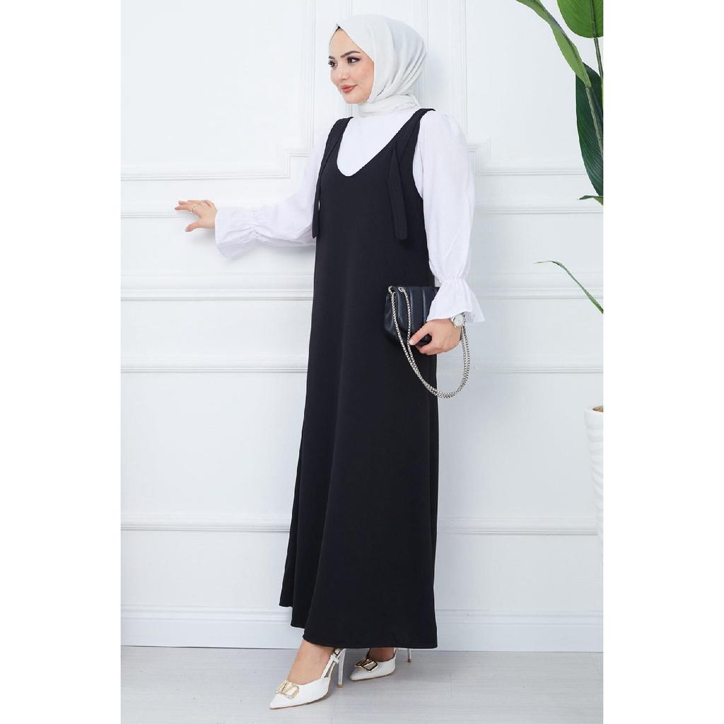 Rochie Gilet Tricotat Nehir Negru HM2389