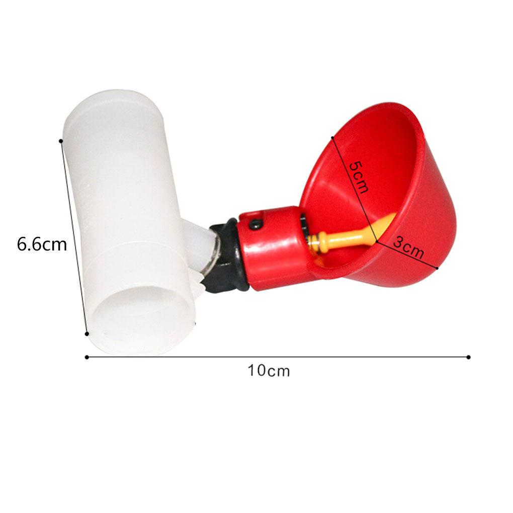 5pcs Automatic Water Feeder Poultry Drinker Drinking Cups For Chicken/Bird