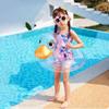 Cute Transparent Duck Swimming Ring for Children Kids Inflatable Baby Bath Swim Circle Floating Seat Ring Swimming Pool Toys