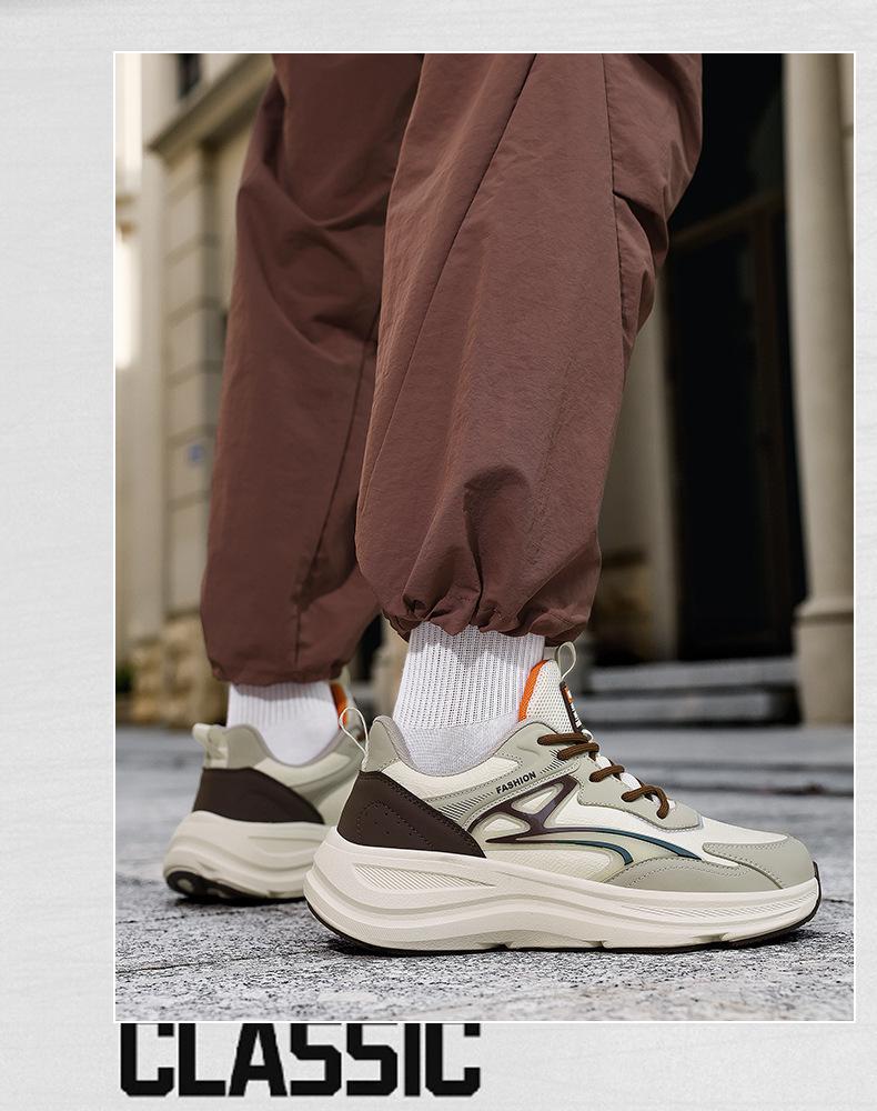 Men's Versatile Low-Top Casual Sneakers - Comfortable, Shock-Absorbing, Soft-Soled Outdoor & Sports Shoes